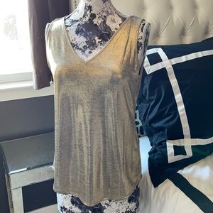 WHBM Gold Tank Top
